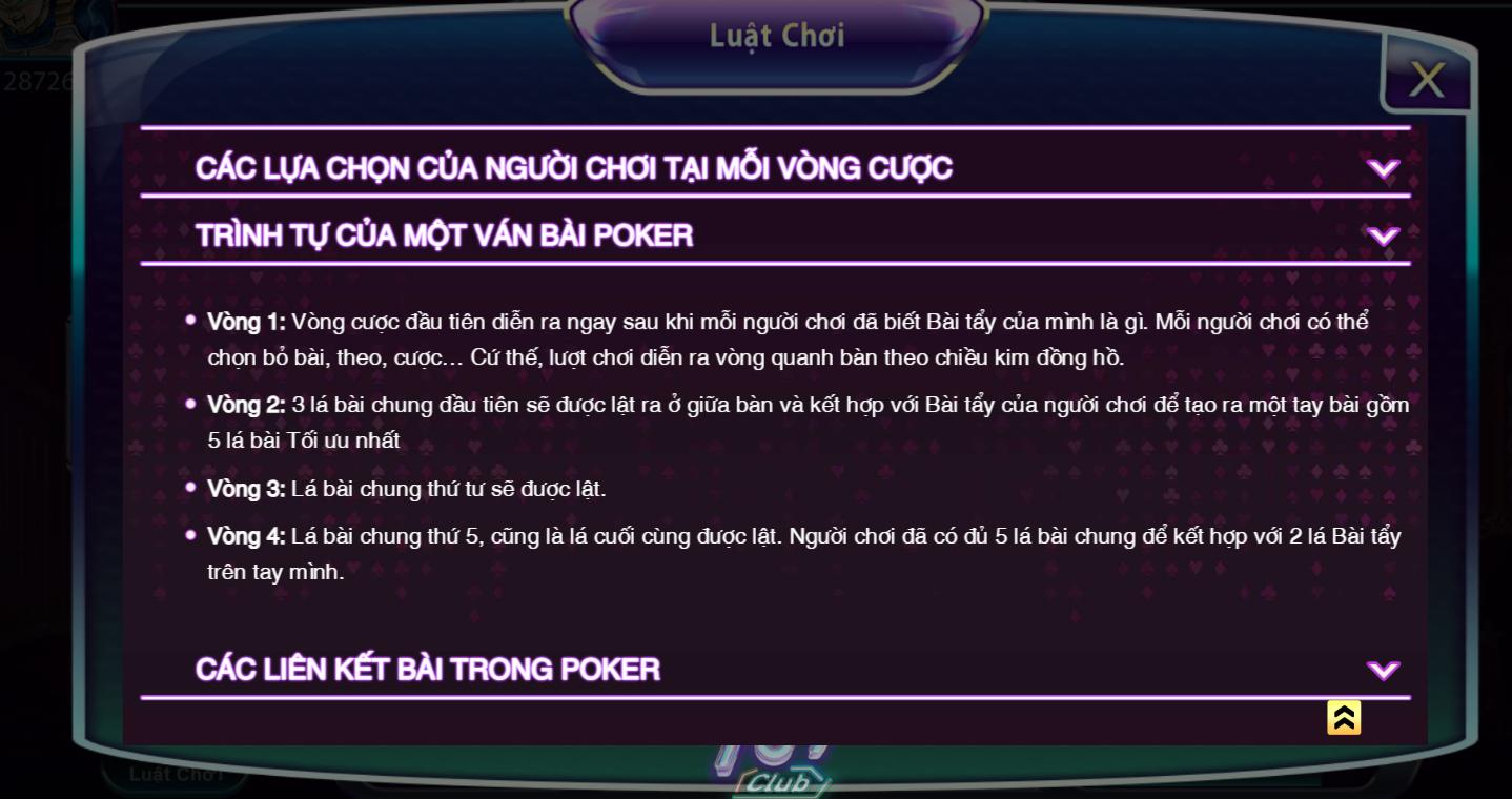 Luật chơi cơ bản tại 789club