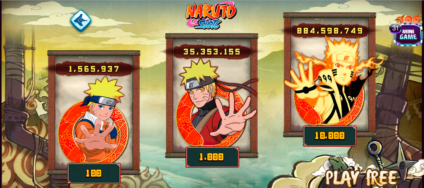 Kinh nghiệm chơi Naruto slots ít ai tại 789club tài xỉu biết đến