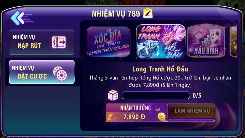 Thực hiện nhiệm vụ từ 789club